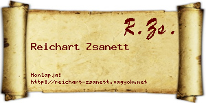 Reichart Zsanett névjegykártya